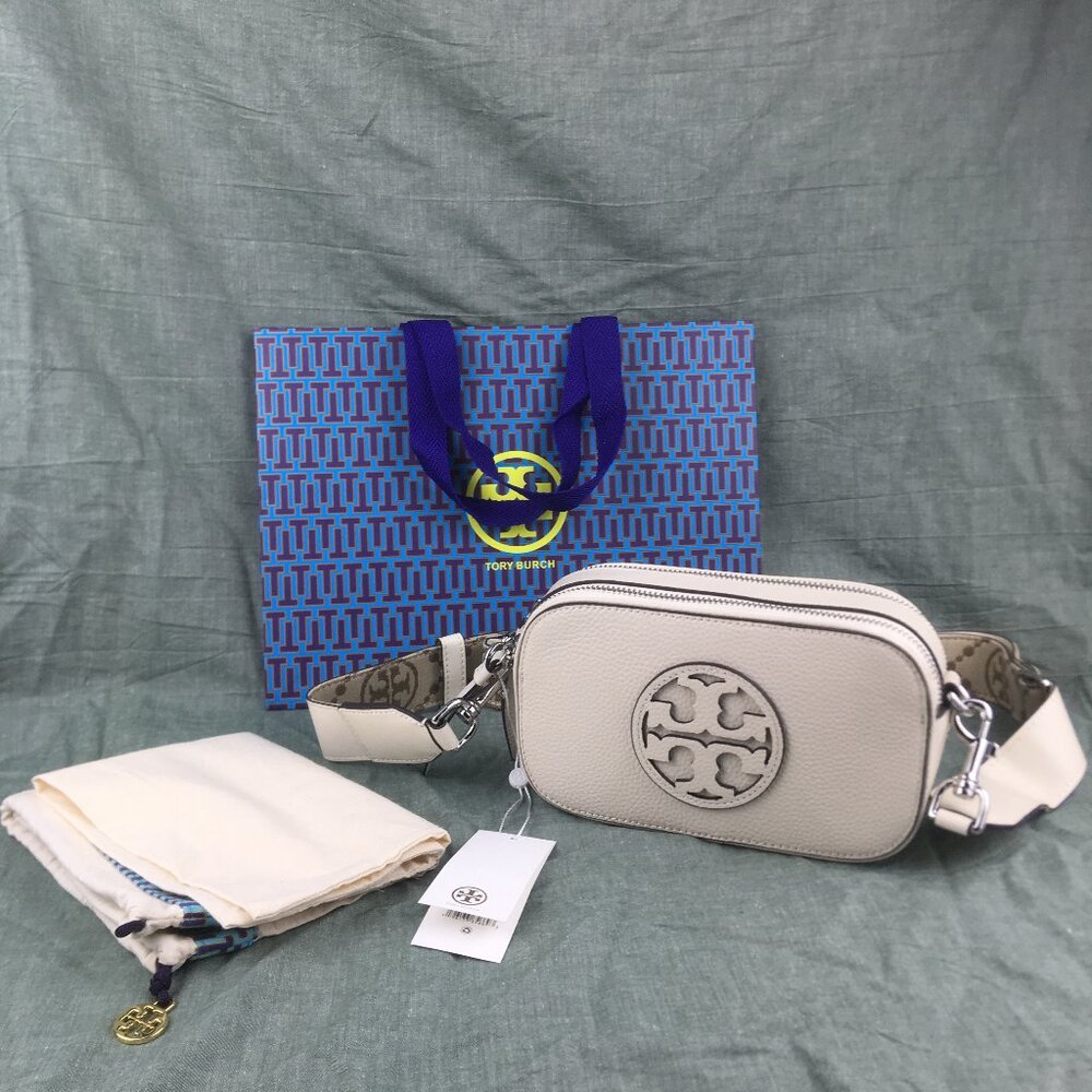 NWT Tory Burch miller Mini Crossbody Ivory White Bag